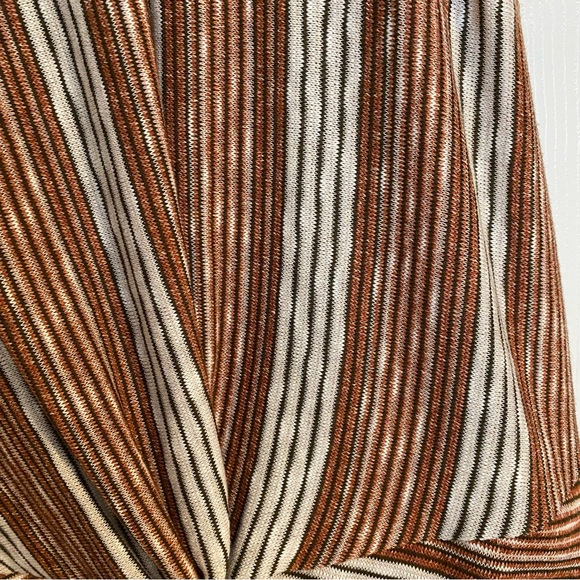 NWT Anthropologie W5 Multi-colored Striped Sleeveless Tie Front Knit Tank Top - Picture 6 of 8